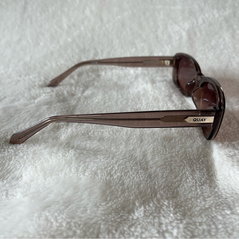Quay Australia Tan Rectangular Sunglasses - image 7